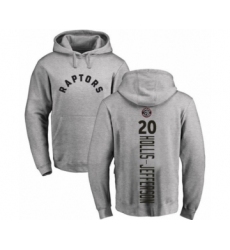 Basketball Toronto Raptors #20 Rondae Hollis-Jefferson Ash Backer Pullover Hoodie
