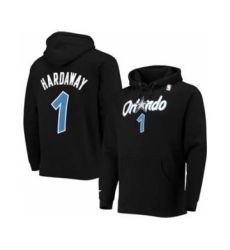 Men's Orlando Magic #1 Penny Hardaway 2021 Black Pullover Basketball Hoodie