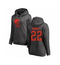 Football Women's Cleveland Browns #22 Eric Murray Ash One Color Pullover Hoodie