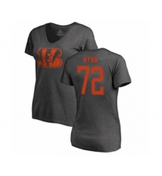 Football Women's Cleveland Browns #42 Morgan Burnett Brown Name & Number Logo Pullover Hoodie