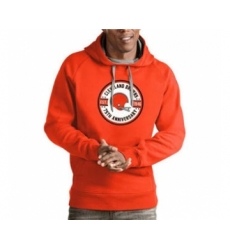 Men's Cleveland Browns 1946 75th Anniversary Orange Pullover Football Hoodie