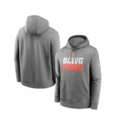 Men's Cleveland Browns Heathered Gray Fan Gear Local Club Pullover Hoodie