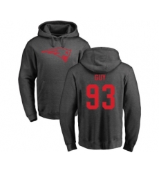 Football New England Patriots #93 Lawrence Guy Ash One Color Pullover Hoodie