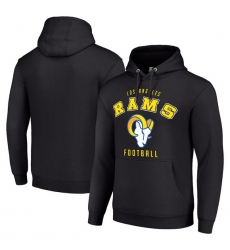 Men's Los Angeles Rams Black Pullover Hoodie
