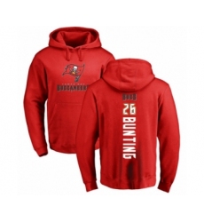 Football Tampa Bay Buccaneers #26 Sean Bunting Red Backer Pullover Hoodie