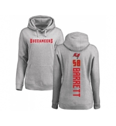 Football Women's Tampa Bay Buccaneers #58 Shaquil Barrett Ash Backer Pullover Hoodie