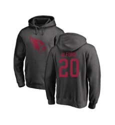 Football Arizona Cardinals #20 Robert Alford Ash One Color Pullover Hoodie