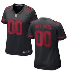 Women's San Francisco 49ers Nike Black Custom Game Jersey