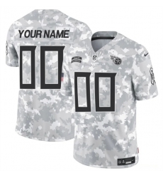 Men's Tennessee Titans Active Player Custom 2024 F.U.S.E Arctic Camo Salute To Service Limited Stitched Football Jersey