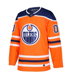 Men's Edmonton Oilers adidas Orange Authentic Custom Jersey