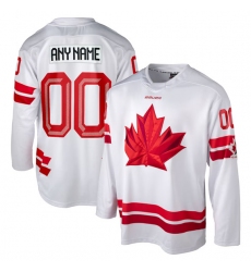 Men's Canada Hockey Custom White 2026 Stitched Hockey Jersey