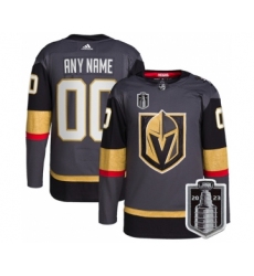 Men's Vegas Golden Knights Active Player Custom Gray 2023 Stanley Cup Final Stitched Jersey