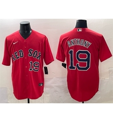 Men's Boston Red Sox #19 Roman Anthony Red Cool Base Stitched Baseball Jersey