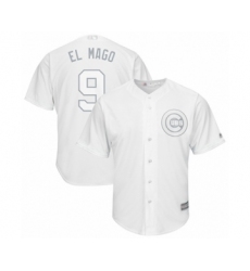 Men's Chicago Cubs #9 Javier Baez  El Mago Authentic White 2019 Players Weekend Baseball Jersey