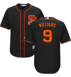 Youth Majestic San Francisco Giants #9 Matt Williams Authentic Black Alternate Cool Base MLB Jersey