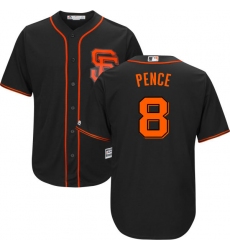 Youth Majestic San Francisco Giants #8 Hunter Pence Replica Black Alternate Cool Base MLB Jersey