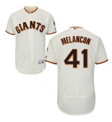 Men's Majestic San Francisco Giants #41 Mark Melancon Cream Flexbase Authentic Collection MLB Jersey