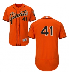 Men's Majestic San Francisco Giants #41 Mark Melancon Orange Flexbase Authentic Collection MLB Jersey