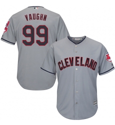 Youth Majestic Cleveland Indians #99 Ricky Vaughn Authentic Grey Road Cool Base MLB Jersey