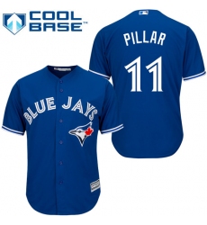 Youth Majestic Toronto Blue Jays #11 Kevin Pillar Replica Blue Alternate MLB Jersey