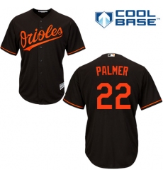 Men's Majestic Baltimore Orioles #22 Jim Palmer Replica Black Alternate Cool Base MLB Jersey