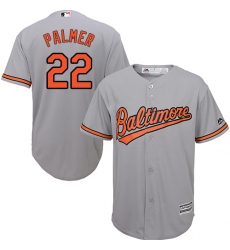 Youth Majestic Baltimore Orioles #22 Jim Palmer Authentic Grey Road Cool Base MLB Jersey