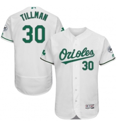 Men's Majestic Baltimore Orioles #30 Chris Tillman White Celtic Flexbase Authentic Collection MLB Jersey