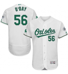 Men's Majestic Baltimore Orioles #56 Darren O'Day White Celtic Flexbase Authentic Collection MLB Jersey