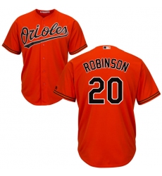 Youth Majestic Baltimore Orioles #20 Frank Robinson Replica Orange Alternate Cool Base MLB Jersey