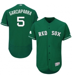 Men's Majestic Boston Red Sox #5 Nomar Garciaparra Green Celtic Flexbase Authentic Collection MLB Jersey
