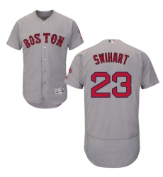 Men's Majestic Boston Red Sox #23 Blake Swihart Grey Road Flex Base Authentic Collection MLB Jersey