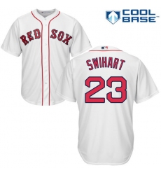 Men's Majestic Boston Red Sox #23 Blake Swihart Replica White Home Cool Base MLB Jersey