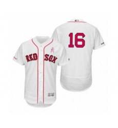 Men's Andrew Benintendi Boston Red Sox #16 White 2019 Mothers Day flex base Jersey