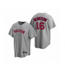 Men's Boston Red Sox #16 Andrew Benintendi Nike Gray Replica Road Jersey