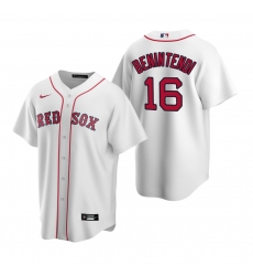 Men's Nike Boston Red Sox #16 Andrew Benintendi White Home Stitched Baseball Jersey