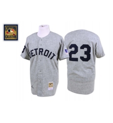 Men's Mitchell and Ness 1969 Detroit Tigers #23 Willie Horton Replica Grey Throwback MLB Jersey