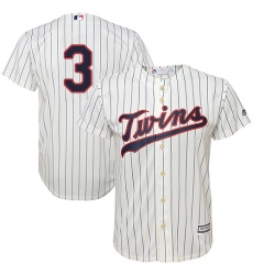 Men's Majestic Minnesota Twins #3 Harmon Killebrew Replica Cream Alternate Cool Base MLB Jersey