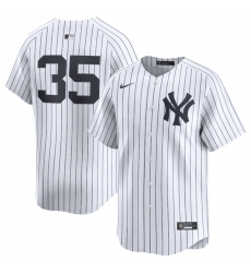 Men's New York Yankees #35 Cody Bellinger White 2024 Home Limited Stitched Baseball Jersey