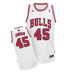 Men's Adidas Chicago Bulls #45 Michael Jordan Swingman White Home NBA Jersey