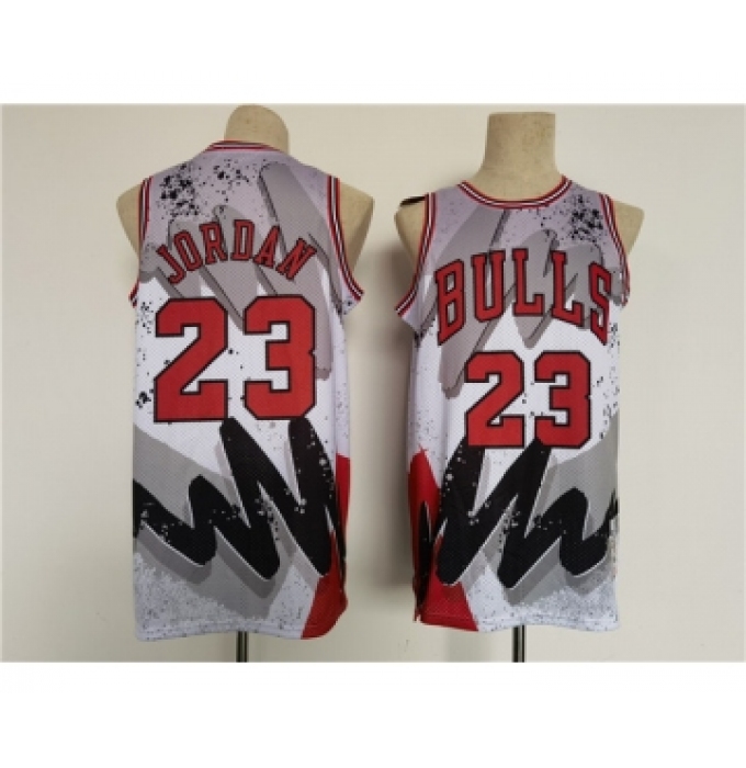 Men's Chicago Bulls #23 Michael Jordan Throwback basketball Jersey