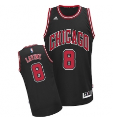 Men's Adidas Chicago Bulls #8 Zach LaVine Swingman Black Alternate NBA Jersey