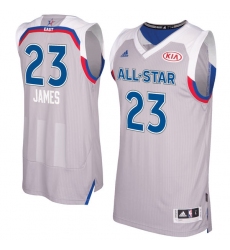 Men's Adidas Cleveland Cavaliers #23 LeBron James Swingman Gray 2017 All Star NBA Jersey