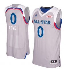 Men's Adidas Cleveland Cavaliers #0 Kevin Love Swingman Gray 2017 All Star NBA Jersey