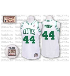 Men's Mitchell and Ness Boston Celtics #44 Danny Ainge Swingman White Throwback NBA Jersey