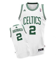 Men's Adidas Boston Celtics #2 Red Auerbach Swingman White Home NBA Jersey