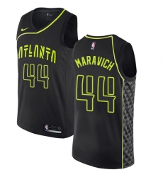 Youth Nike Atlanta Hawks #44 Pete Maravich Swingman Black NBA Jersey - City Edition