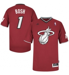 Men's Adidas Miami Heat #1 Chris Bosh Swingman Red 2013 Christmas Day NBA Jersey