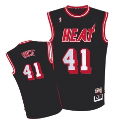 Men's Adidas Miami Heat #41 Glen Rice Authentic Black ABA Hardwood Classic NBA Jersey