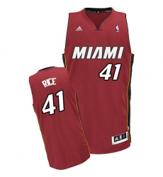 Men's Adidas Miami Heat #41 Glen Rice Swingman Red Alternate NBA Jersey