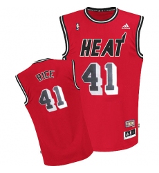 Men's Adidas Miami Heat #41 Glen Rice Swingman Red Throwback NBA Jersey